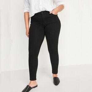2/$30 Old Navy Mid-rise Rockstar Super Skinny Jeans Black Jack 4 #A1267